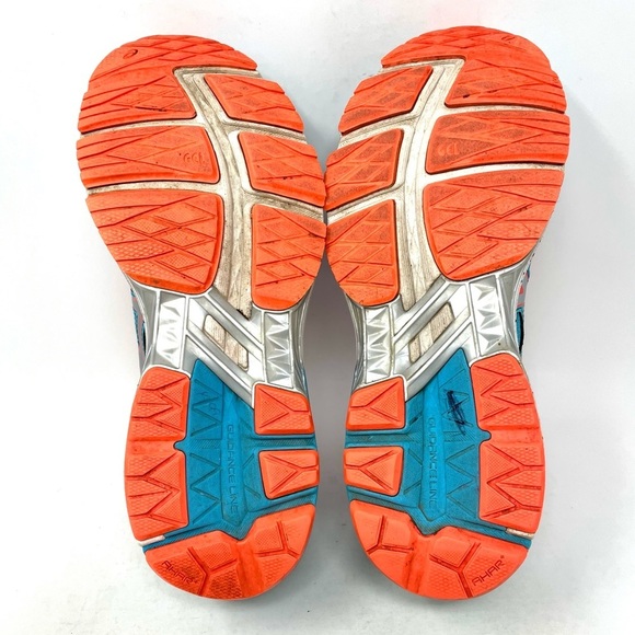 ASICS GT-1000 Athletic Sneaker Teal Blue Orange Womens 9.5 - Picture 7 of 8